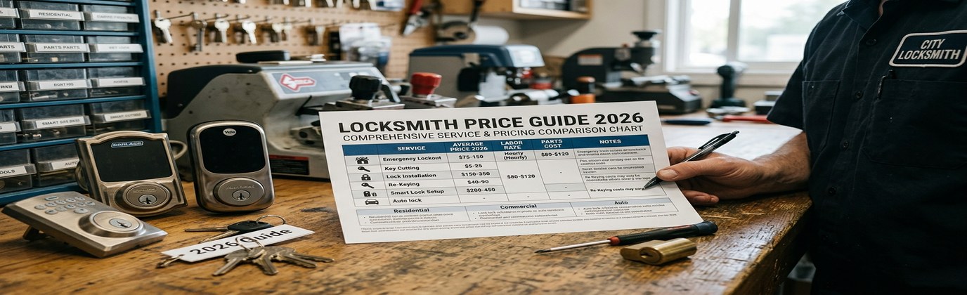 Locksmith price comparison guide - cost data across US regions
